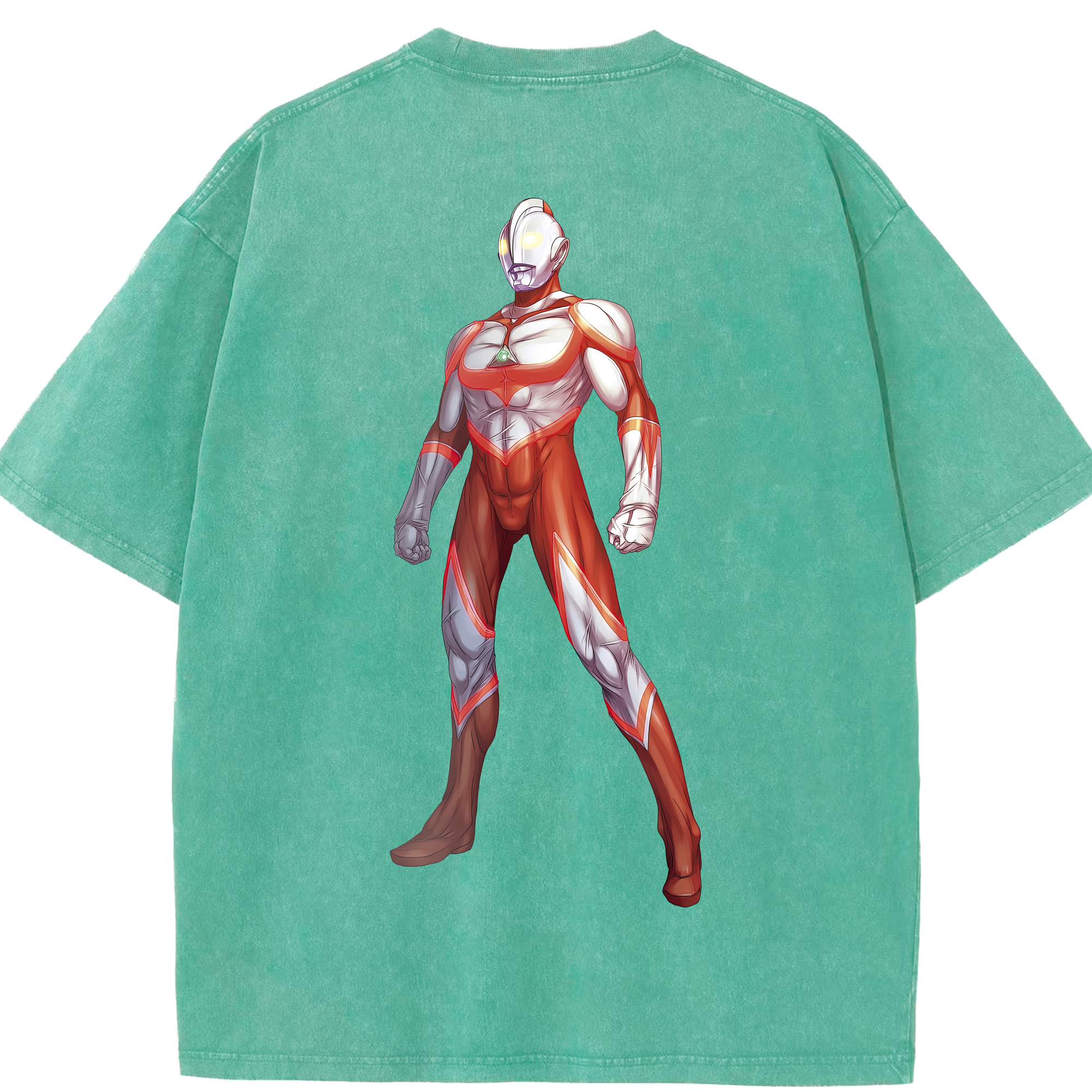 （画像用） ウルトラマン Ultraman 綿100% ヴィンテージ風 半袖Tシャツ（背面プリント）